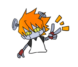 screw-robot sticker #5317874