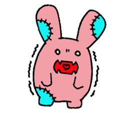 Rabbit monster sticker #5317898