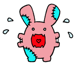 Rabbit monster sticker #5317899