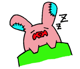 Rabbit monster sticker #5317906