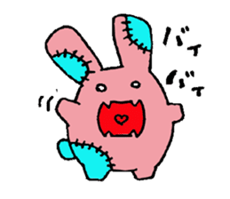 Rabbit monster sticker #5317909