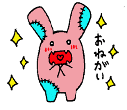 Rabbit monster sticker #5317917