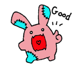 Rabbit monster sticker #5317918