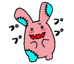 Rabbit monster sticker #5317919