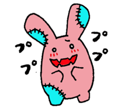 Rabbit monster sticker #5317919