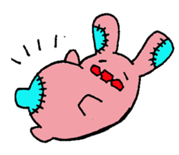Rabbit monster sticker #5317922
