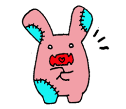 Rabbit monster sticker #5317924