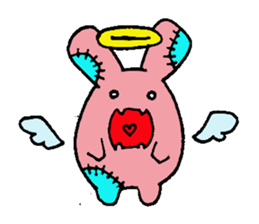 Rabbit monster sticker #5317929