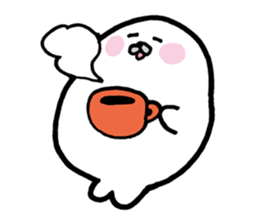 White baby seal02 sticker #5317972