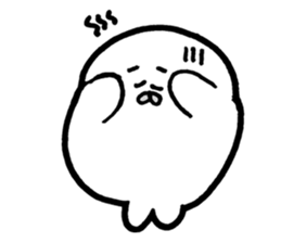 White baby seal02 sticker #5317978