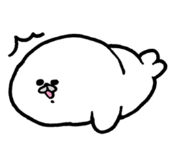 White baby seal02 sticker #5317980