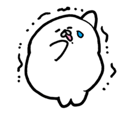 White baby seal02 sticker #5317985