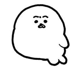 White baby seal02 sticker #5317986