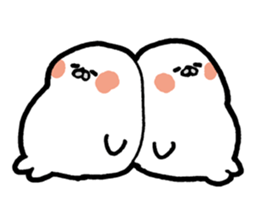 White baby seal02 sticker #5317988