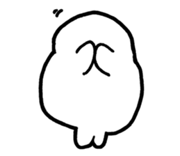 White baby seal02 sticker #5317989