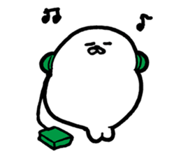 White baby seal02 sticker #5317991