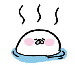 White baby seal02 sticker #5317993