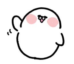 White baby seal02 sticker #5317994