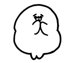 White baby seal02 sticker #5317995