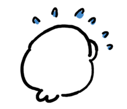 White baby seal02 sticker #5317996