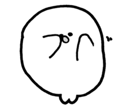 White baby seal02 sticker #5317998