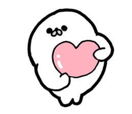 White baby seal02 sticker #5318002