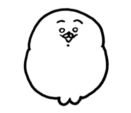 White baby seal02 sticker #5318003
