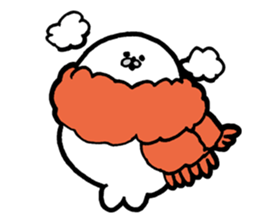 White baby seal02 sticker #5318004