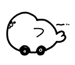 White baby seal02 sticker #5318009