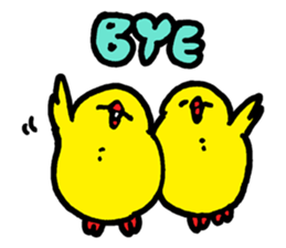 Yellow birds01 sticker #5318024