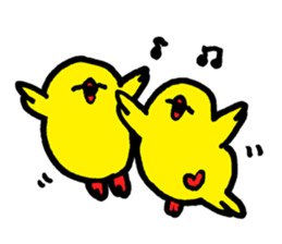 Yellow birds01 sticker #5318035
