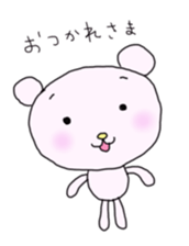 Whim Pink bear sticker #5318534