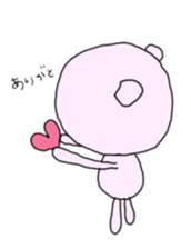 Whim Pink bear sticker #5318536