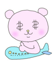 Whim Pink bear sticker #5318550