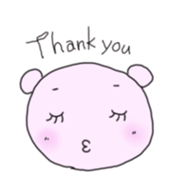 Whim Pink bear sticker #5318562