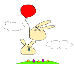 otenba rabbit sticker #5319176