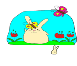 otenba rabbit sticker #5319180