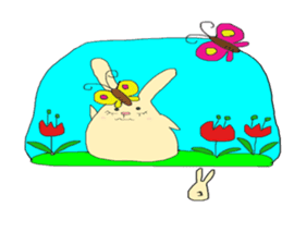 otenba rabbit sticker #5319180