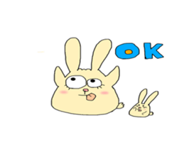 otenba rabbit sticker #5319182