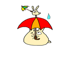 otenba rabbit sticker #5319189