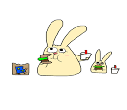 otenba rabbit sticker #5319190