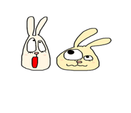 otenba rabbit sticker #5319194