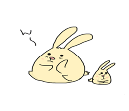 otenba rabbit sticker #5319195