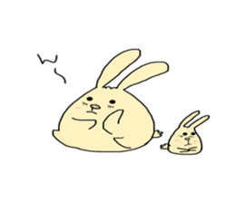 otenba rabbit sticker #5319195