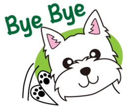 westie Hachibe sticker #5320294