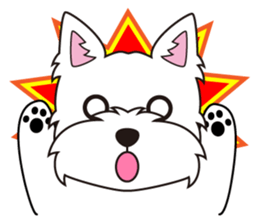 westie Hachibe sticker #5320299