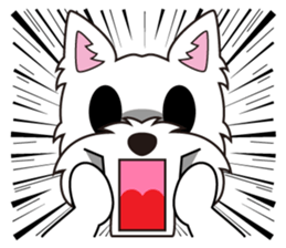 westie Hachibe sticker #5320310