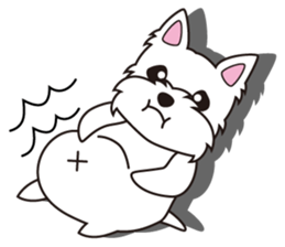 westie Hachibe sticker #5320311