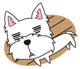 westie Hachibe sticker #5320315
