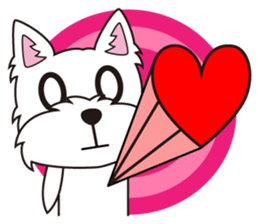 westie Hachibe sticker #5320316